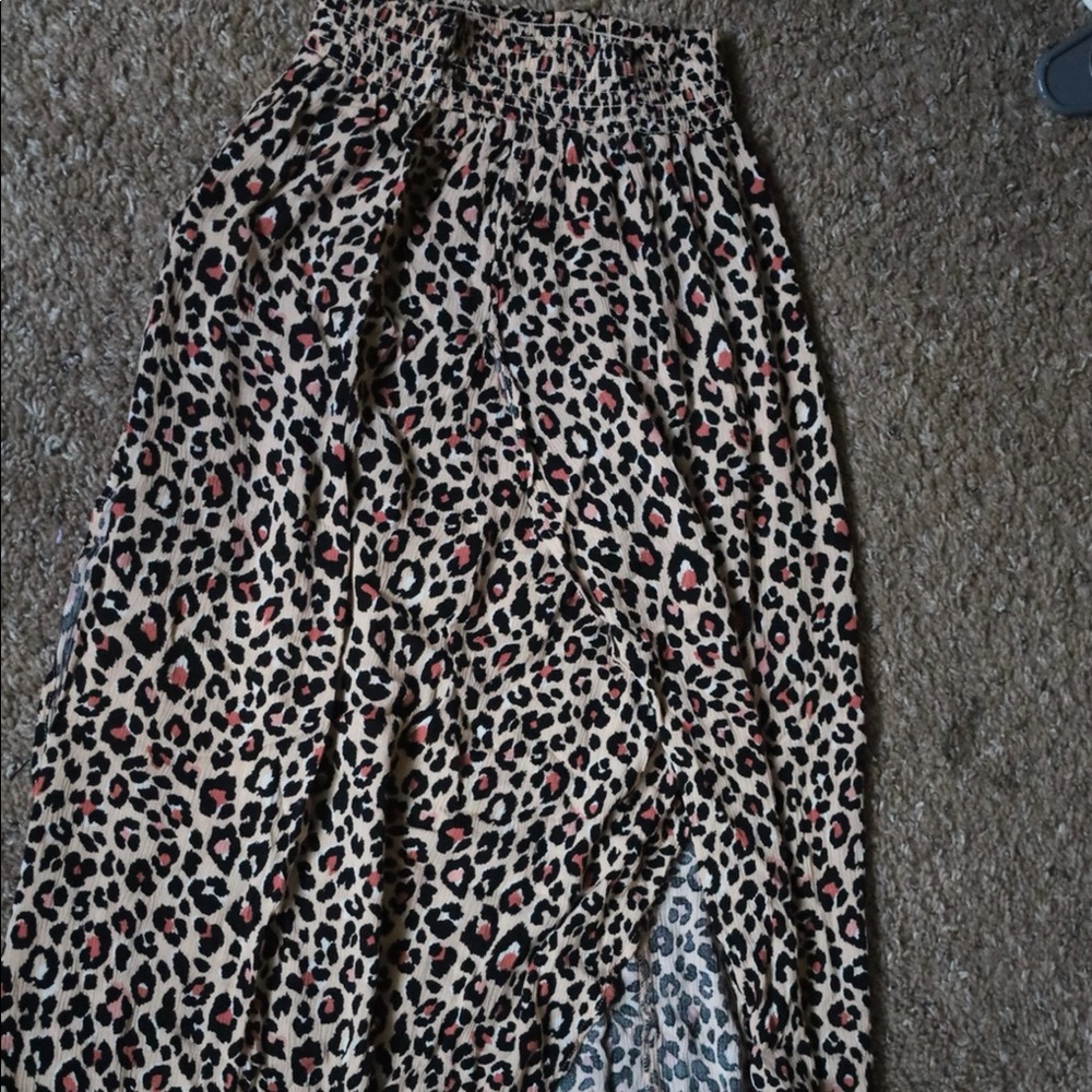 Joe B pink cheetah print skirt